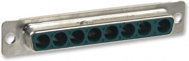 DC8W8SA00LF, DW 8 (Power) Way Cable Mount D-sub Connector