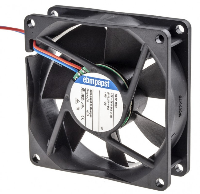 Вентилятор Ebmpapst 8412NGH 12V 2,8W 80х80х32 2pin