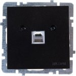 Розетка телефон. Selene CAT 3 черный 23221062