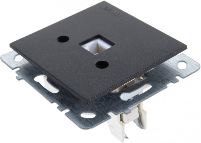 Розетка телефон. Selene CAT 3 черный 23221062