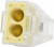 Elvert Зажим разветвительный втычной двухгнездовой желтый макс.сечение 2,5 кв.мм 24 А (1 пакет/50 шт.) TC-102