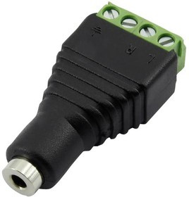 CLB-JL-8129, Телефонный аудио разъем, 4 контакт(-ов), Гнездо, 2.5 мм, Монтаж на Кабель