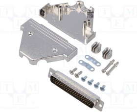 TRI-M-37-HDP62-K, Разъем D-Sub; PIN: 62; вилка; "папа"; пайка; на провод; черный