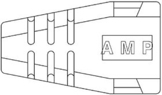 520853-1, Modular Connectors / Ethernet Connectors 8 RND PLUG BOOT