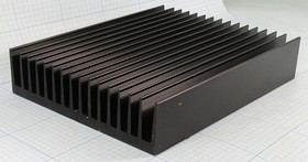 Охладитель (радиатор охлаждения) 200x160x 40, тип F40, аллюминий, BLA307-200, черный