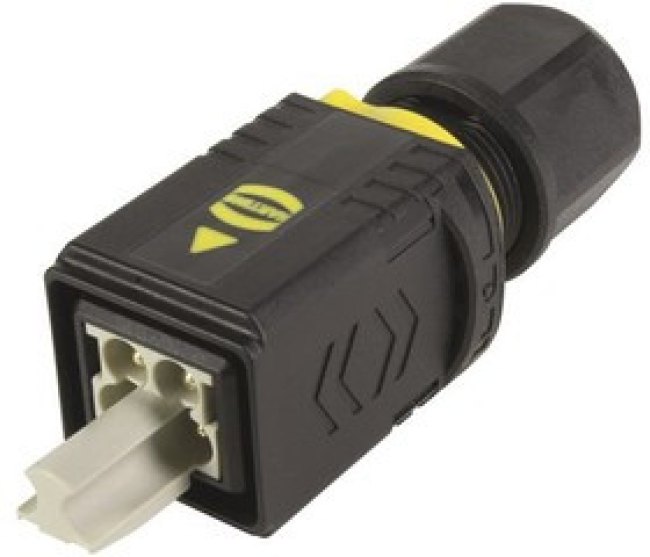 09461454421, PushPull Power Connector Cable Mount Plug, 4P, Crimp Termination, 12A, 48 V