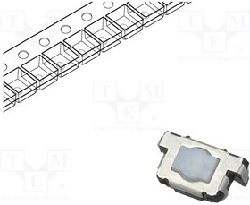 EVQP44B3M, Микропереключатель TACT, SPST, Пол: 2, 0,02A/12ВDC, SMT, 3,5мм