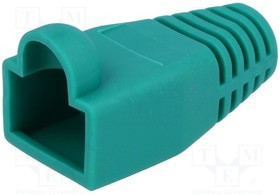795-601304, Корпус вилки RJ45; 6мм; Цвет: зеленый