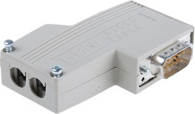 144536 / 144536-E, ERbic Profibus 9 Way Right Angle Cable Mount D-sub Connector Male/Female 144536 / 144536-E, ERbic Profibus 9 Way Right Angle Cable Mount D-sub Connector Male/Female