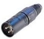 NC6MX-B, XLR Connectors Cable end X 6 pin male black/gold