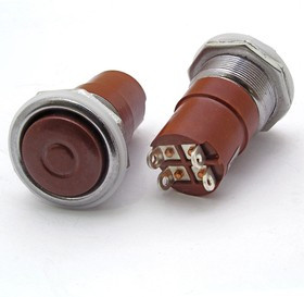 К3-2 ф20 красный (аналог), Кнопочный переключатель К3-2, диаметр 20, красный (аналог)