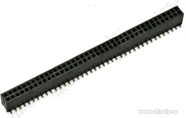 DS1065-05-2X40S8BSXB, (PBD1.27-80 2X40 SMD), Гнездо на плату 2х40 контактов, шаг 1.27мм, SMT, высота 4.40мм DS1065-05-2X40S8BSXB, (PBD1.27-80 2X40 SMD), Гнездо на плату 2х40 контактов, шаг 1.27мм, SMT, высота 4.40мм