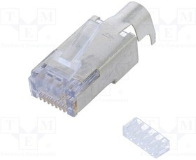 MX-44915-0021, Вилка, RJ45, 44915, PIN: 8, Кат: 6, экранированный, позолота
