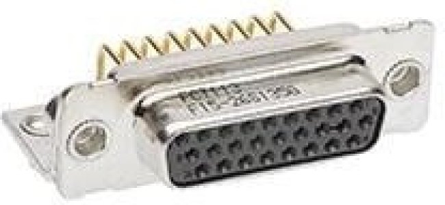 173113-0157, D-Sub High Density Connectors FCT HD MACHCONT SKT RA W/MBKT 26P .8umAu