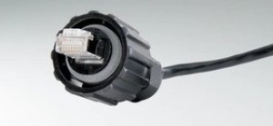 17-150254, Modular Connectors / Ethernet Connectors RJ45-IP67 M28 THREAD STRN RELF PLST Cat6