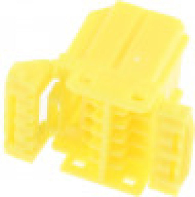 174913-7, Conn Housing PL 12 POS 3mm Crimp ST Cable Mount Yellow Bag