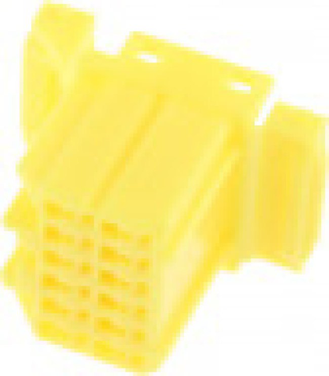 174913-7, Conn Housing PL 12 POS 3mm Crimp ST Cable Mount Yellow Bag