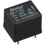 BS-115C-12A-6VDC, Реле электромагнитное, SPDT, Uкат 6 В DC, Pупр(max) 360 мВт, Iкомм 10 А, UDC 28 В BS-115C-12A-6VDC, Реле электромагнитное, SPDT, Uкат 6 В DC, Pупр(max) 360 мВт, Iкомм 10 А, UDC 28 В