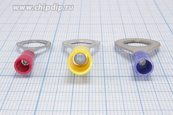 Клемма"O" d10,5, 4,0-6,0S, обжимная, желтая; №1207 Y клемма"O" d10,5\\S4,0~6,0\ \\жел\RV5,5-10\