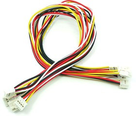 Grove - Universal 4 Pin Buckled 30cm Cable (5 PCs Pack), Набор проводов соединительных (F-F) 5 штук Grove - Universal 4 Pin Buckled 30cm Cable (5 PCs Pack), Набор проводов соединительных (F-F) 5 штук