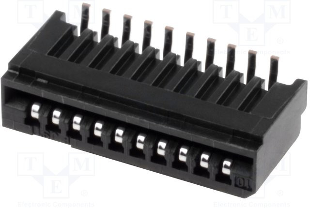 10FMN-BMT-A-TF, Разъем: FFC (FPC), вертикальный, PIN: 10, NON-ZIF, SMT, 0,5А, 0,1мм