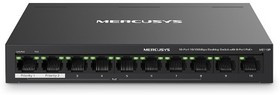 Mercusys MS110P Настольный коммутатор с 10 портами 10/100 Мбит/с (8 портов PoE+)