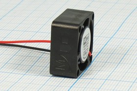 Вентилятор 20x20x10, напряжение 12В, ток 0,05А, выводы 2L, подшипник качения, FD2010B12H