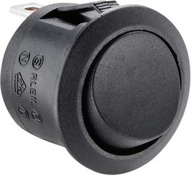 MP005724, Клавишный переключатель, Вкл.-Выкл., SPDT, Без Подсветки, Панель, Черный