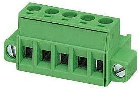 MSTB 2,5/ 5-STF-5,08 ABGY AU, Съемная клеммная колодка, 5.08 мм, 5 вывод(-ов), 24AWG до 12AWG, 2.5 мм², Винт, 12 А