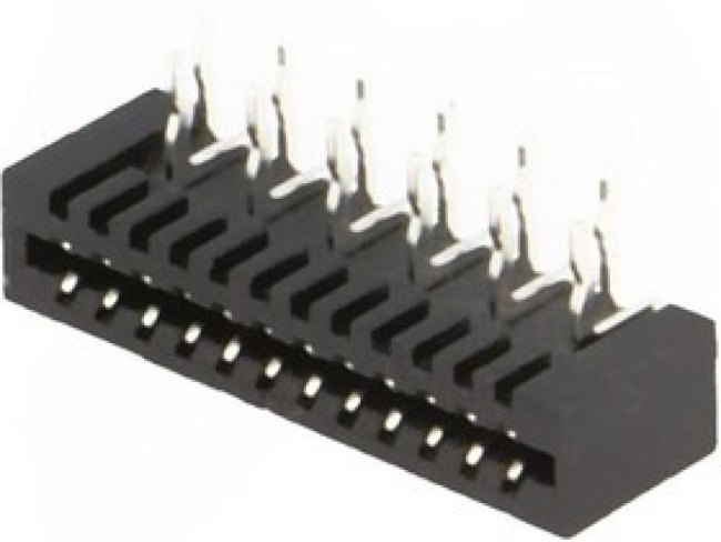 DS1020-04-12BRT1, Разъем: FFC (FPC), угловой 90°, PIN: 12, NON-ZIF, THT, луженые, 1мм DS1020-04-12BRT1, Разъем: FFC (FPC), угловой 90°, PIN: 12, NON-ZIF, THT, луженые, 1мм
