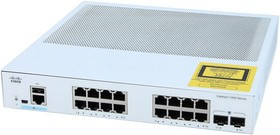 Catalyst 1000 16x GbE RJ-45, 2x1G SFP Fanless, C1000-16T-2G-L