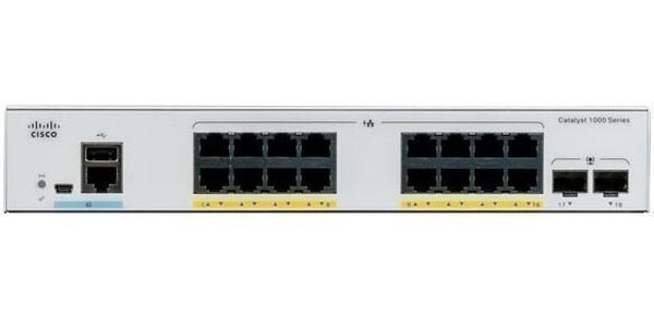 Catalyst 1000 16x GbE RJ-45, 2x1G SFP Fanless, C1000-16T-2G-L