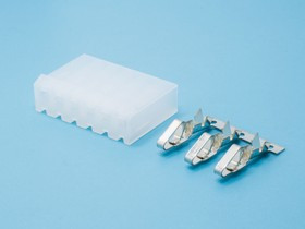 PHU-6/2, Разъем питания 6 контактов, гнездо на кабель, шаг 3,96мм