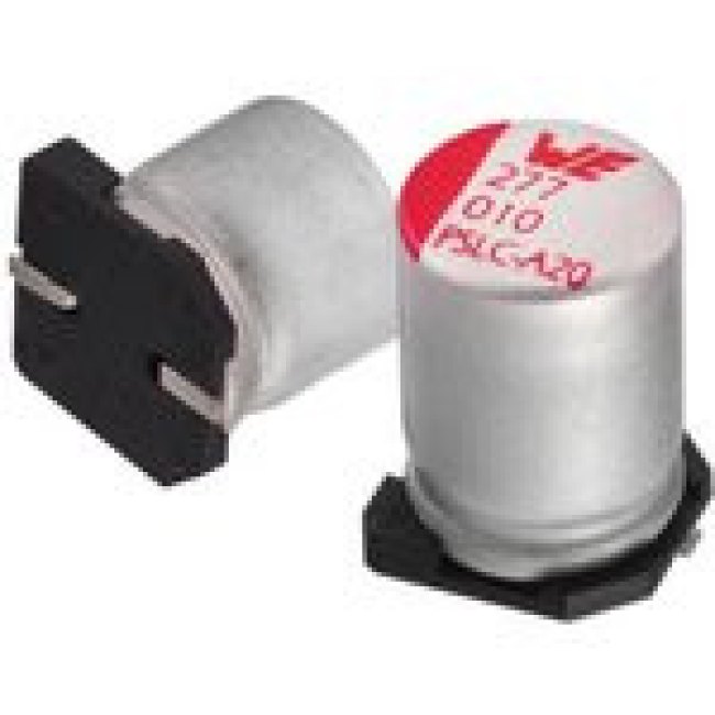 875105245014, Aluminium Organic Polymer Capacitors WCAP-PSLP 10V 270uF 20% ESR=20mOhms