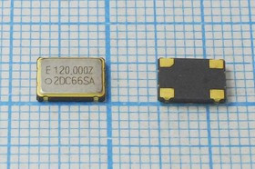 Кварцевый генератор 120МГц 3.3В,HCMOS/TTL в корпусе SMD 7x5мм гк 120000 \\SMD07050C4\T/CM\ 3,3В\EG-2 Кварцевый генератор 120МГц 3.3В,HCMOS/TTL в корпусе SMD 7x5мм гк 120000 \\SMD07050C4\T/CM\ 3,3В\EG-2