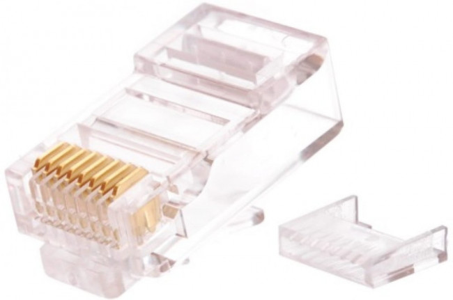 Коннектор RJ45/8P8C под витую пару, круглый ввод, уп-ка 100шт. NMC-RJ88RZ50UD2-100 Коннектор RJ45/8P8C под витую пару, круглый ввод, уп-ка 100шт. NMC-RJ88RZ50UD2-100