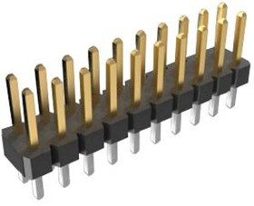 67996-118HLF, Headers &amp; Wire Housings UNSHROUDED HEADER VERT THRU HOLE 18POS