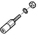201089-4, Connector Accessories Jack Screw Straight Stainless Steel Bag