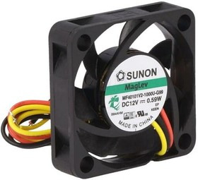 MF40101V2-1000U-G99, Вентилятор осевой, 12В DC, 40x40x10мм, подшипник Vapo, 11,9куб.м/ч 20,6дБА, тахосигнал