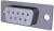 172-E09-213R911, D-Sub Standard Connectors 9 POS. DIP/SO. FEM. .225" SP/BL B/S