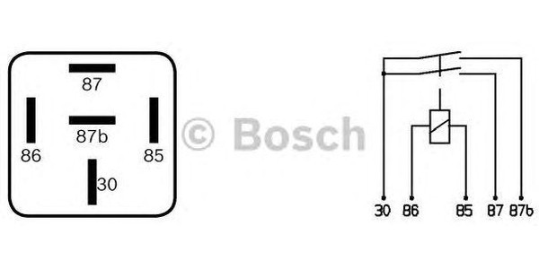 0332015008, Реле MAN MERCEDES пять контактов (24V,20A) BOSCH