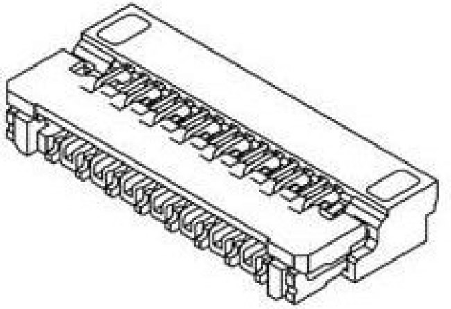 503566-2302, FFC &amp; FPC Connectors Easy-On .3mm FPC Conn RA 23Ckt