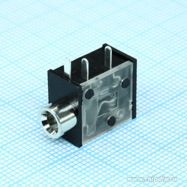 ST-215N-04, Аудио гнездо стерео 3.5мм на плату