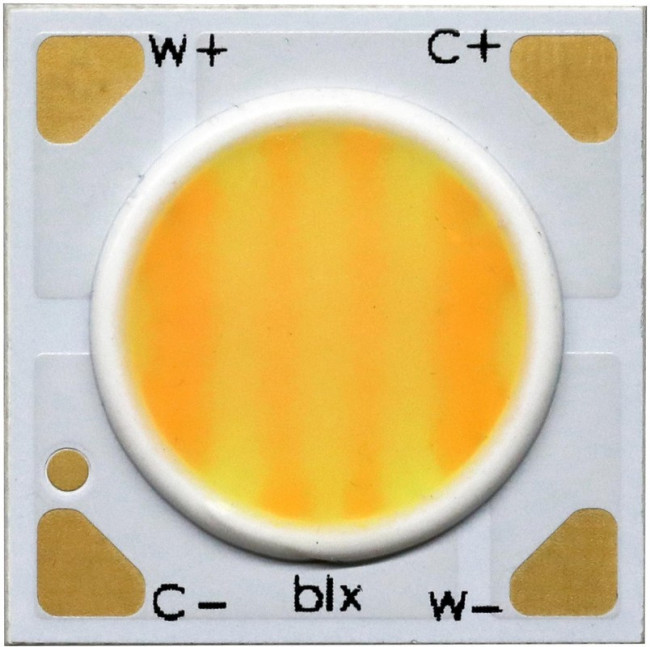 BXRV-TR-1830G-10A0-B-25, COB LED, White, 6500 K, 92 CRI, 29 mm, 128 lm/W, SMD-4, No Lead BXRV-TR-1830G-10A0-B-25, COB LED, White, 6500 K, 92 CRI, 29 mm, 128 lm/W, SMD-4, No Lead