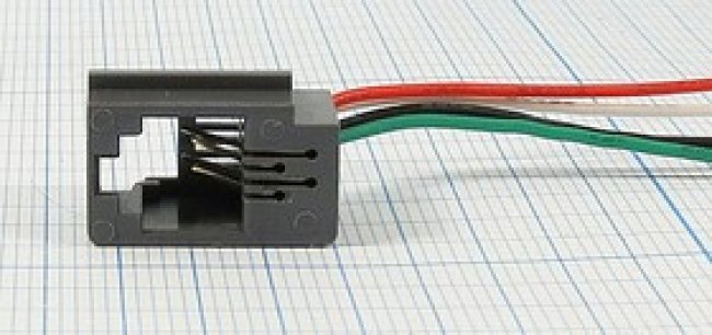 Гнездо телефонное 4P2C, 2L, панель/провод, 616E2L; №1018 гн телеф 4P2C\ 2L\\пан/провод\616E2L Гнездо телефонное 4P2C, 2L, панель/провод, 616E2L; №1018 гн телеф 4P2C\ 2L\\пан/провод\616E2L