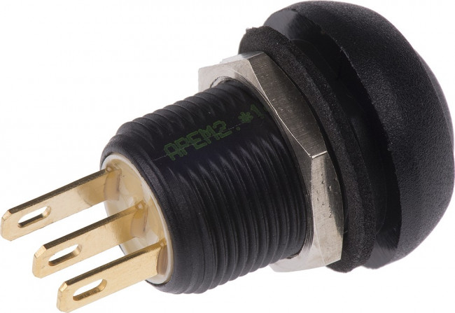 IMR7Z422UL, Push Button Switch, Momentary, Panel Mount, 13.6mm Cutout, SPDT, 28V dc, IP67