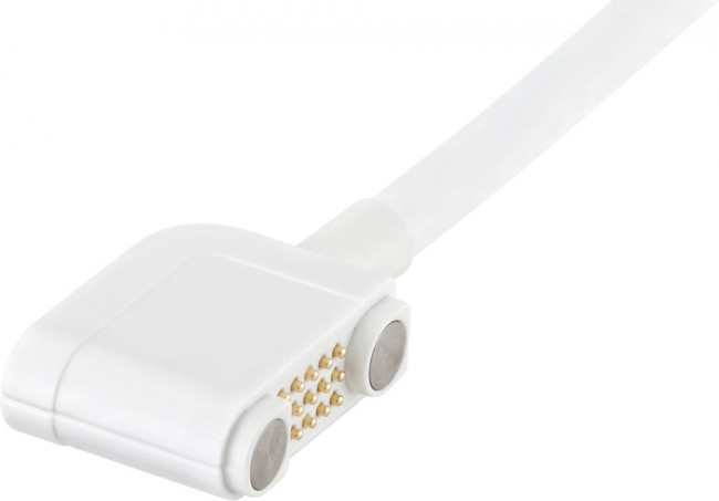 L99-345-3000, MultiMag 15 Series Male Magnetic Rectangular to Unterminated Coaxial Cable, 3m, Terminated