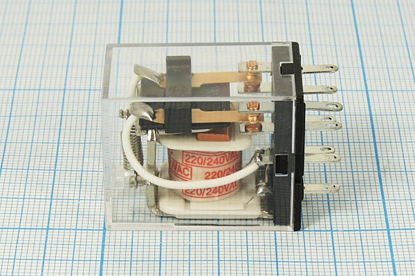 HF18FF/024-2Z1 (HJQ-22F-24VDC-2Z) 5A-конт.2С plug-in реле