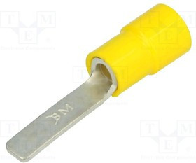 BM00353, Наконечник: плоская, 4,5мм, 4-6мм2, обжим, на провод, луженые,медь