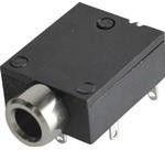 SJ1-3514N, 3.5 mm Right-Angle Stereo Jack, 4 Pin PCB Mount, Non-Threaded